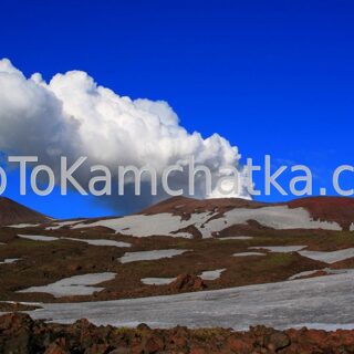 Kamchatka. Eruption of Gorely volcano